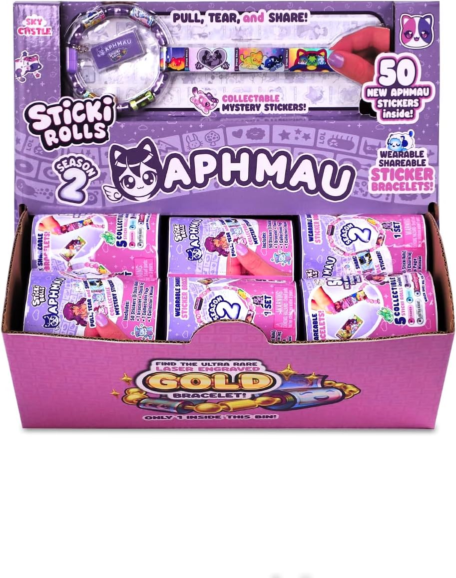 Sticki Rolls x Aphmau Series 2 Capsules – Collectible Sticker Bracelet