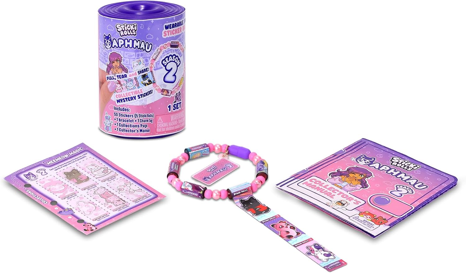 Sticki Rolls x Aphmau Series 2 Capsules – Collectible Sticker Bracelet
