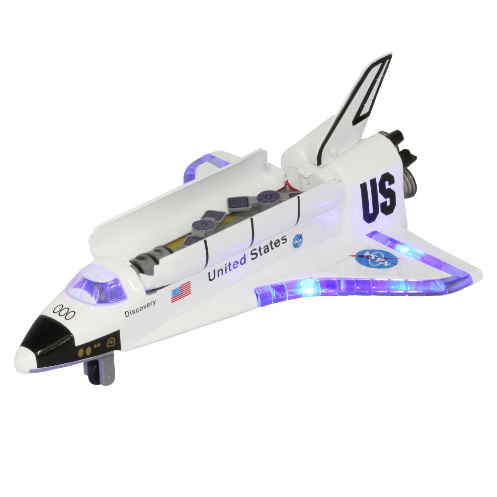 Space Shuttle Discovery Toy – Large Die-Cast Model with Lights & Sounds (Batteries required and included)
