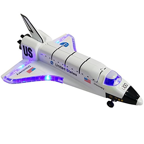 Space Shuttle Discovery Toy – Large Die-Cast Model with Lights & Sounds (Batteries required and included)