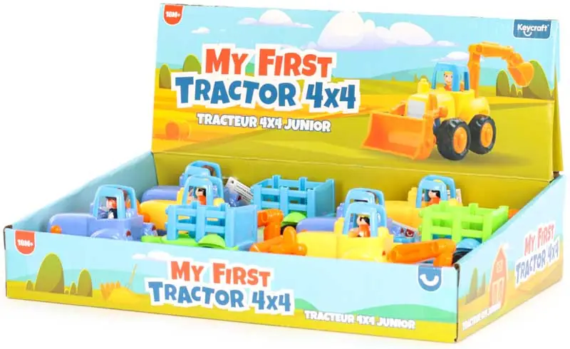 My First Farm Vehicle Toy – 4x4 Junior Tractor & Digger Assortment 12m+
