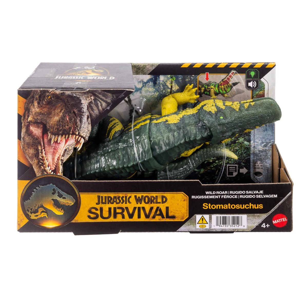 Jurassic World Wild Roar Stomatosuchus – Light & Sound Dinosaur Figure
