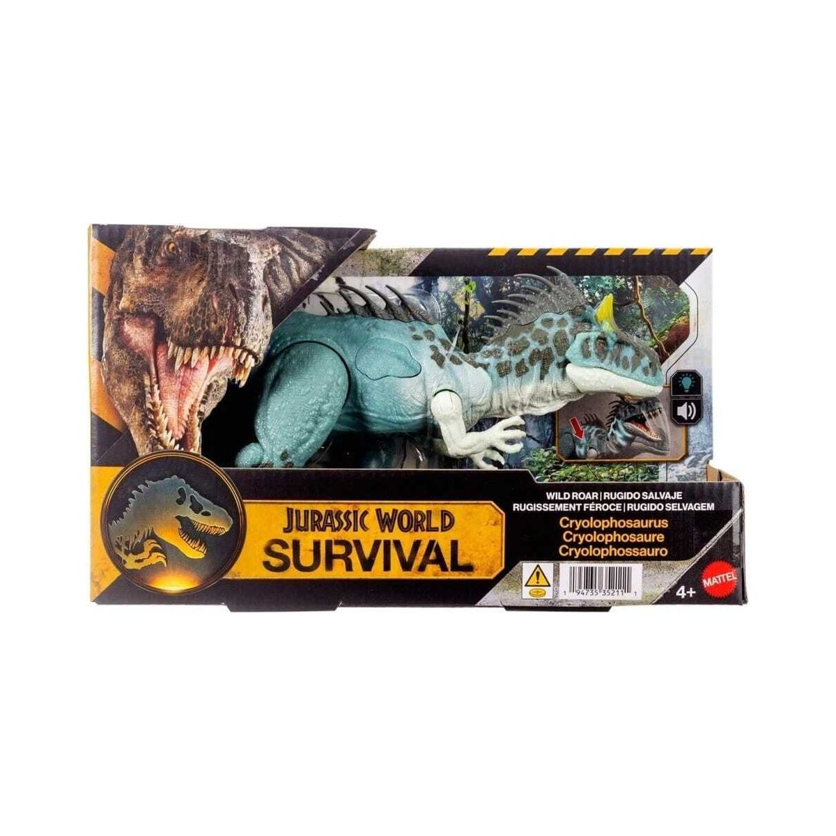 Jurassic World Wild Roar Cryolophosaurus – Light & Sound Dinosaur Figure