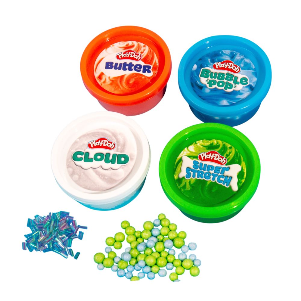 Play-Doh Slime Oasis Mix & Play 4-Pack – Sensory Compound Set