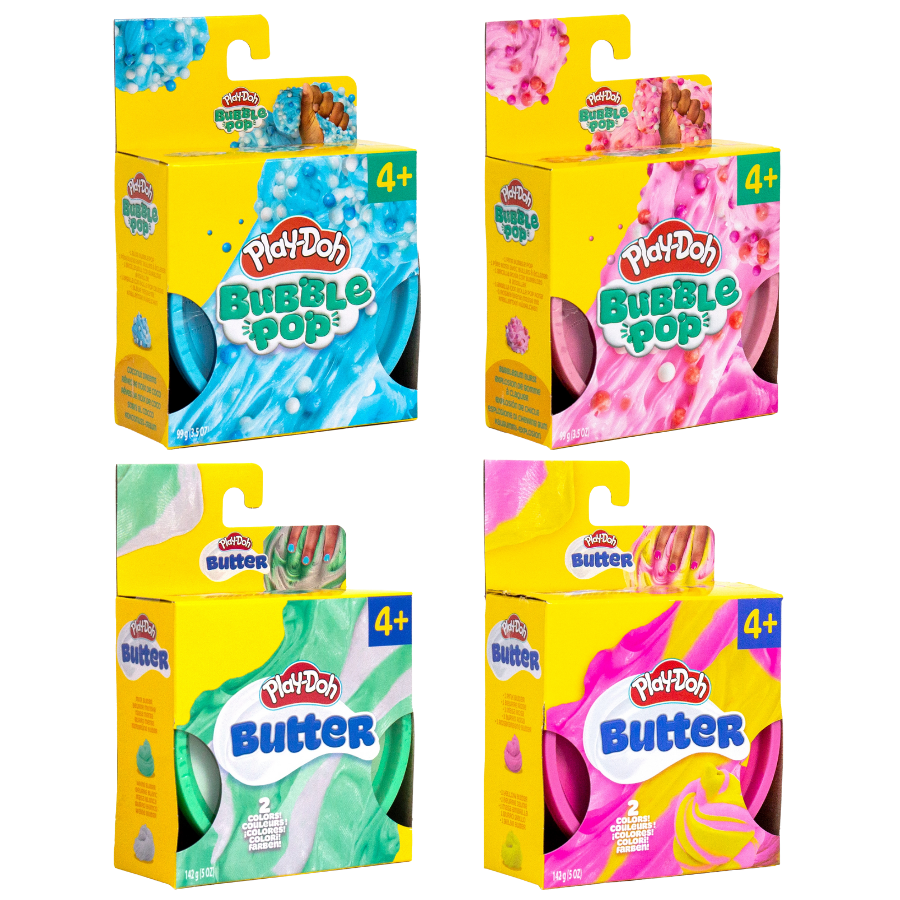 Play-Doh Single Slime Assortment – Butter, Cloud & Bubble Pop