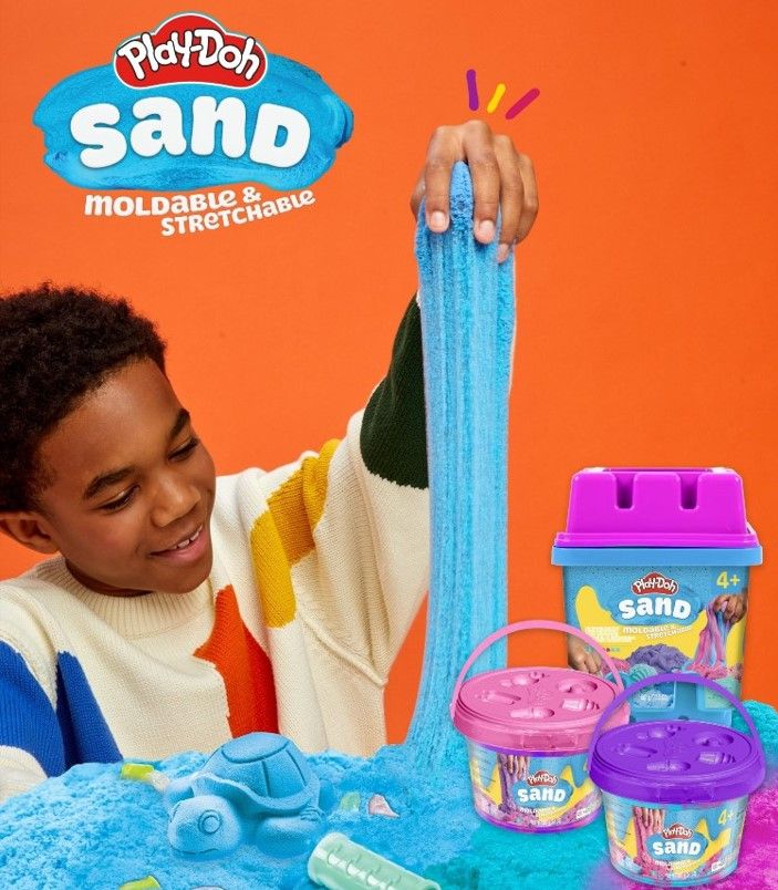 Play-Doh Sand Castle Sensory Bucket – Sand Compound & Creative Tools Set