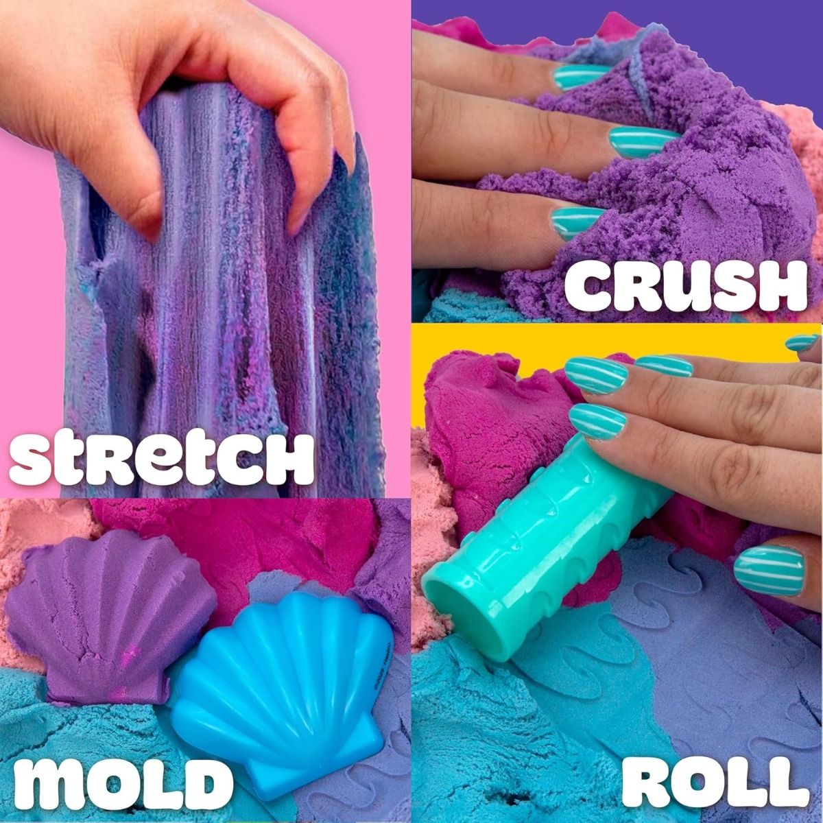 Play-Doh Sand Castle Sensory Bucket – Sand Compound & Creative Tools Set