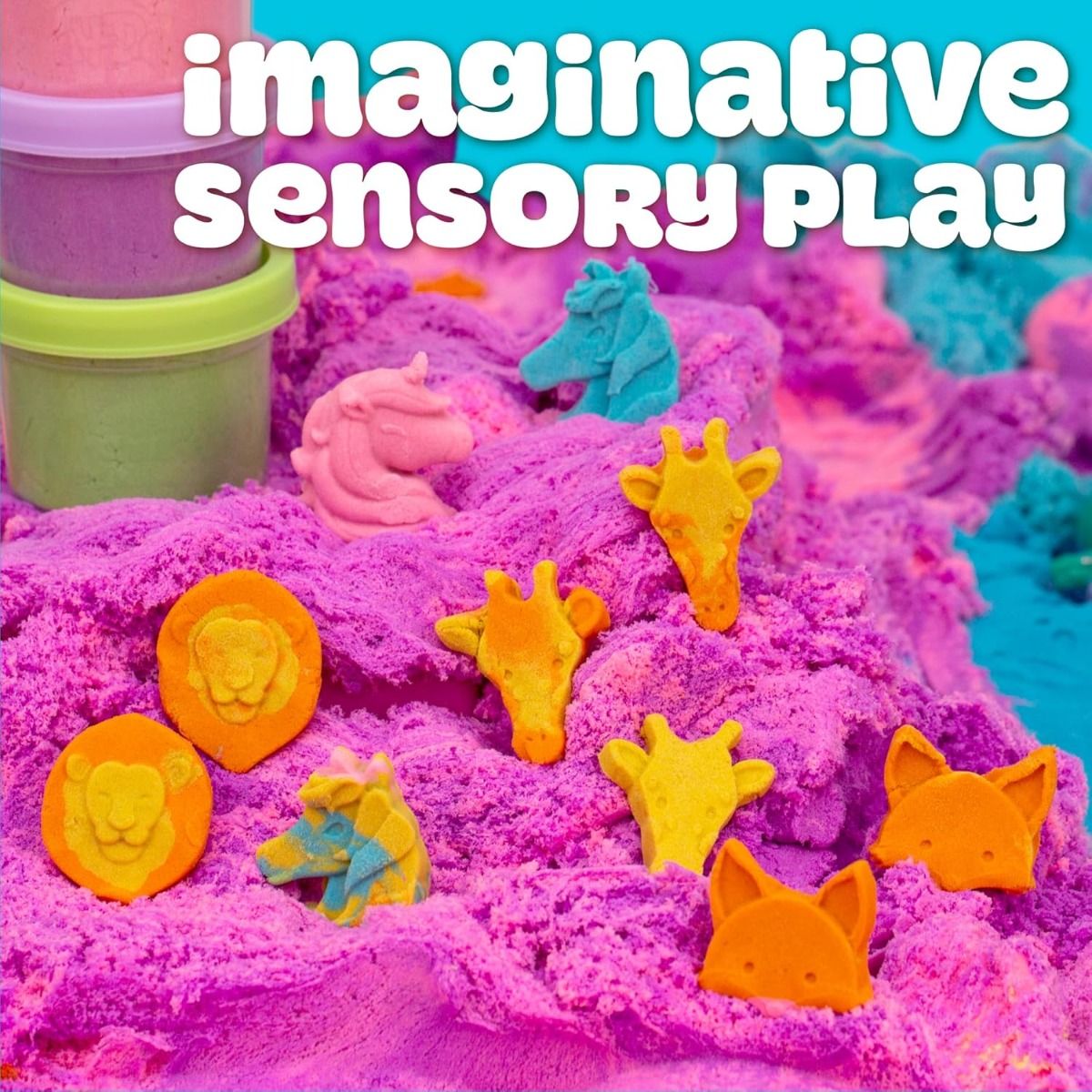 Play-Doh Sand 1.5lb Duo Bucket – Two-Colour Sensory Sand Assortment