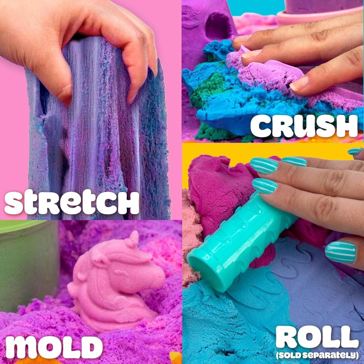 Play-Doh Sand 1.5lb Duo Bucket – Two-Colour Sensory Sand Assortment