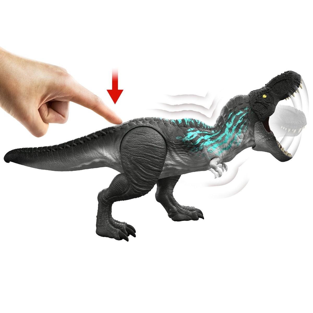 Jurassic World Muscle Madness T-Rex – Roaring Chomp & Evolving Dinosaur