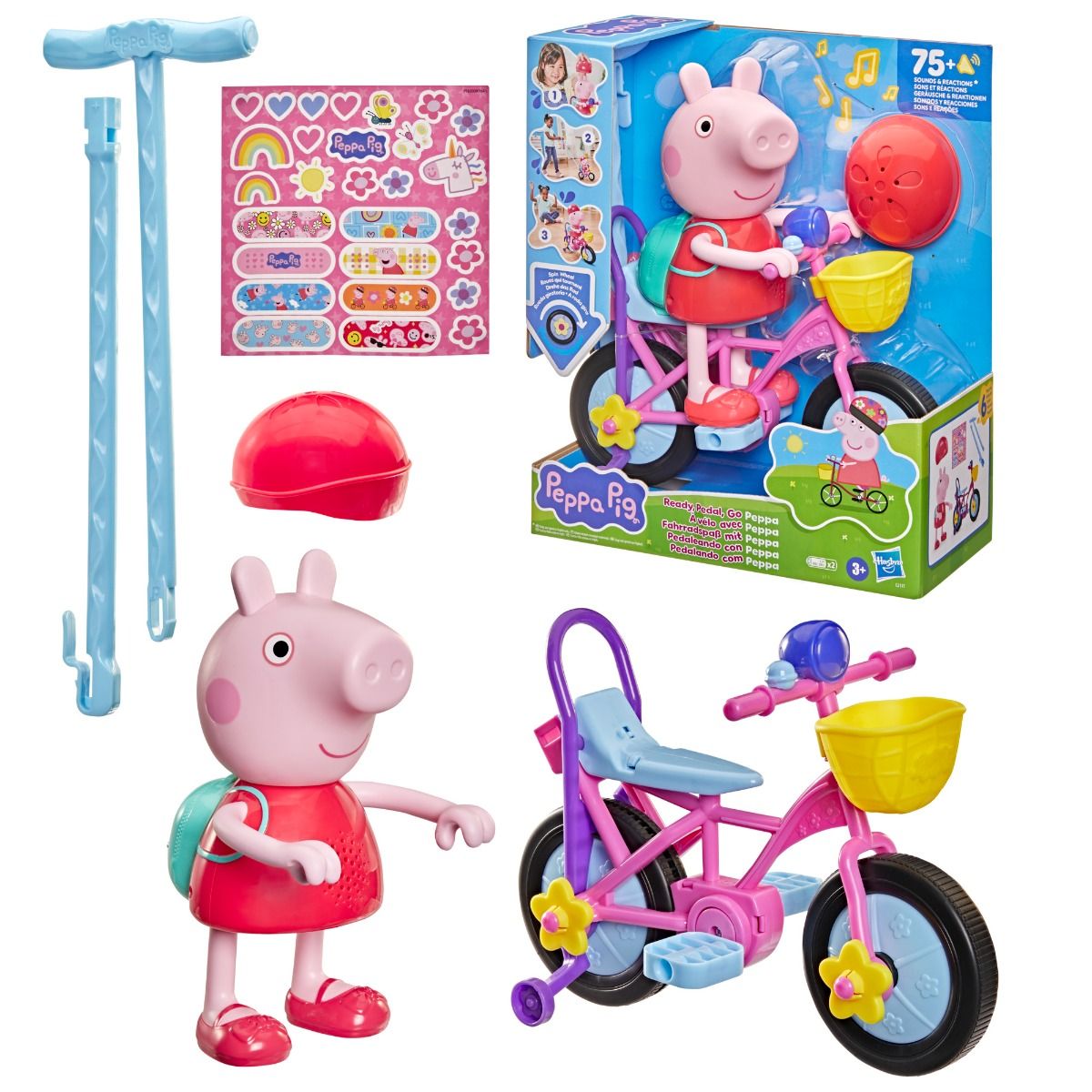 Peppa Pig Ready, Pedal, Go Peppa – Interactive Bike-Riding Figure