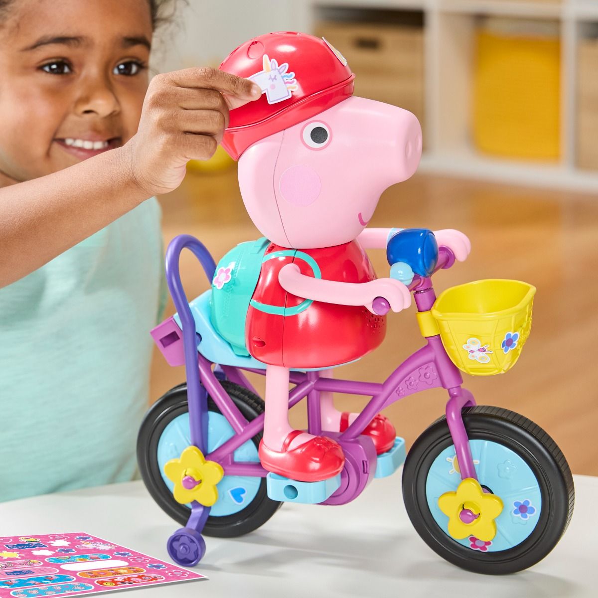 Peppa Pig Ready, Pedal, Go Peppa – Interactive Bike-Riding Figure