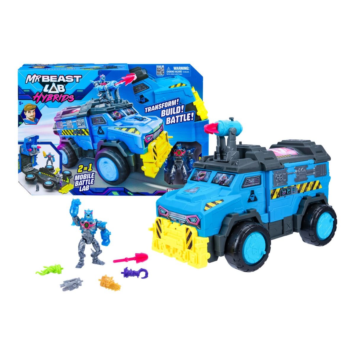 Mr Beast Lab Hybrids Mega-Tech Mobile Battle Truck – Transforming Battle Station