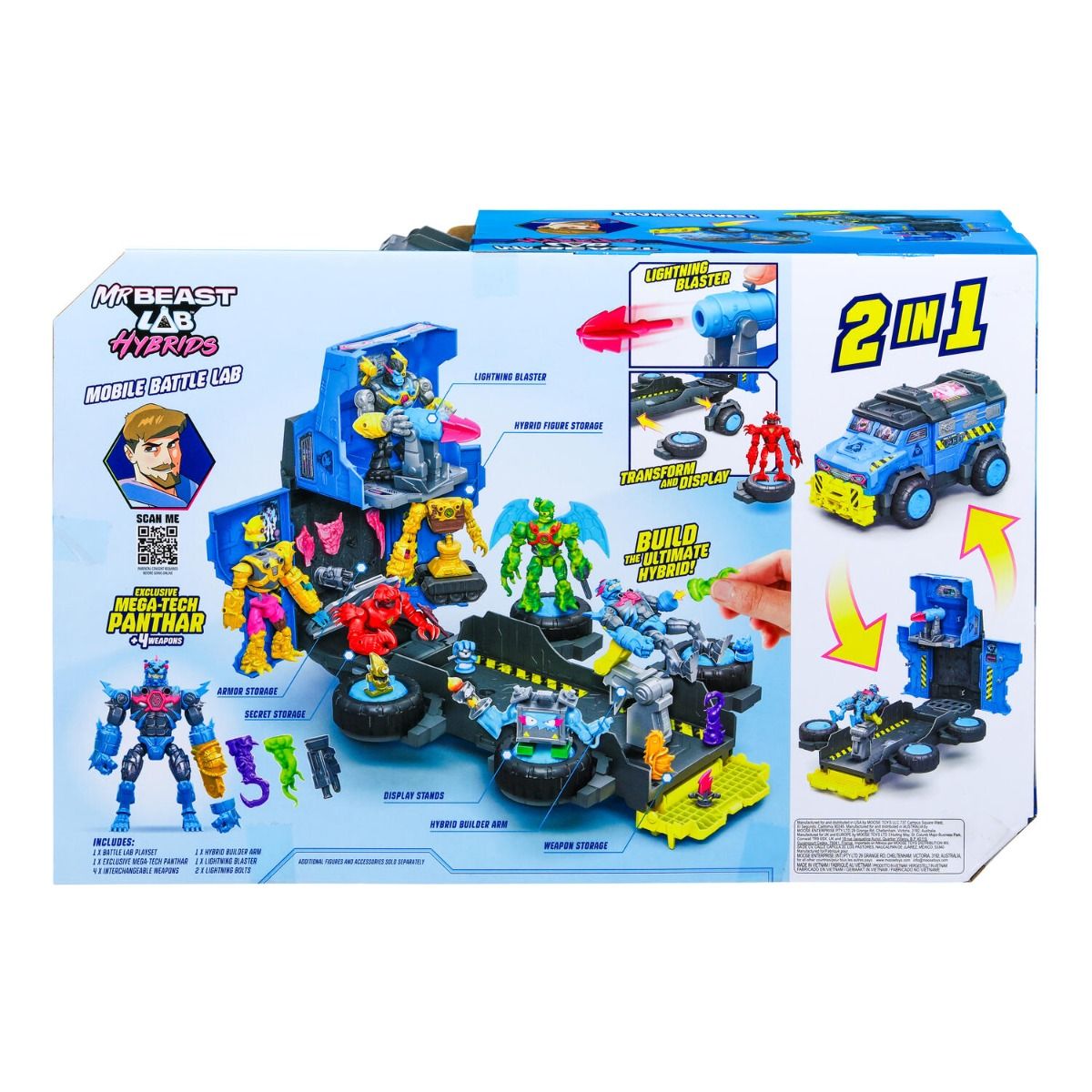 Mr Beast Lab Hybrids Mega-Tech Mobile Battle Truck – Transforming Battle Station