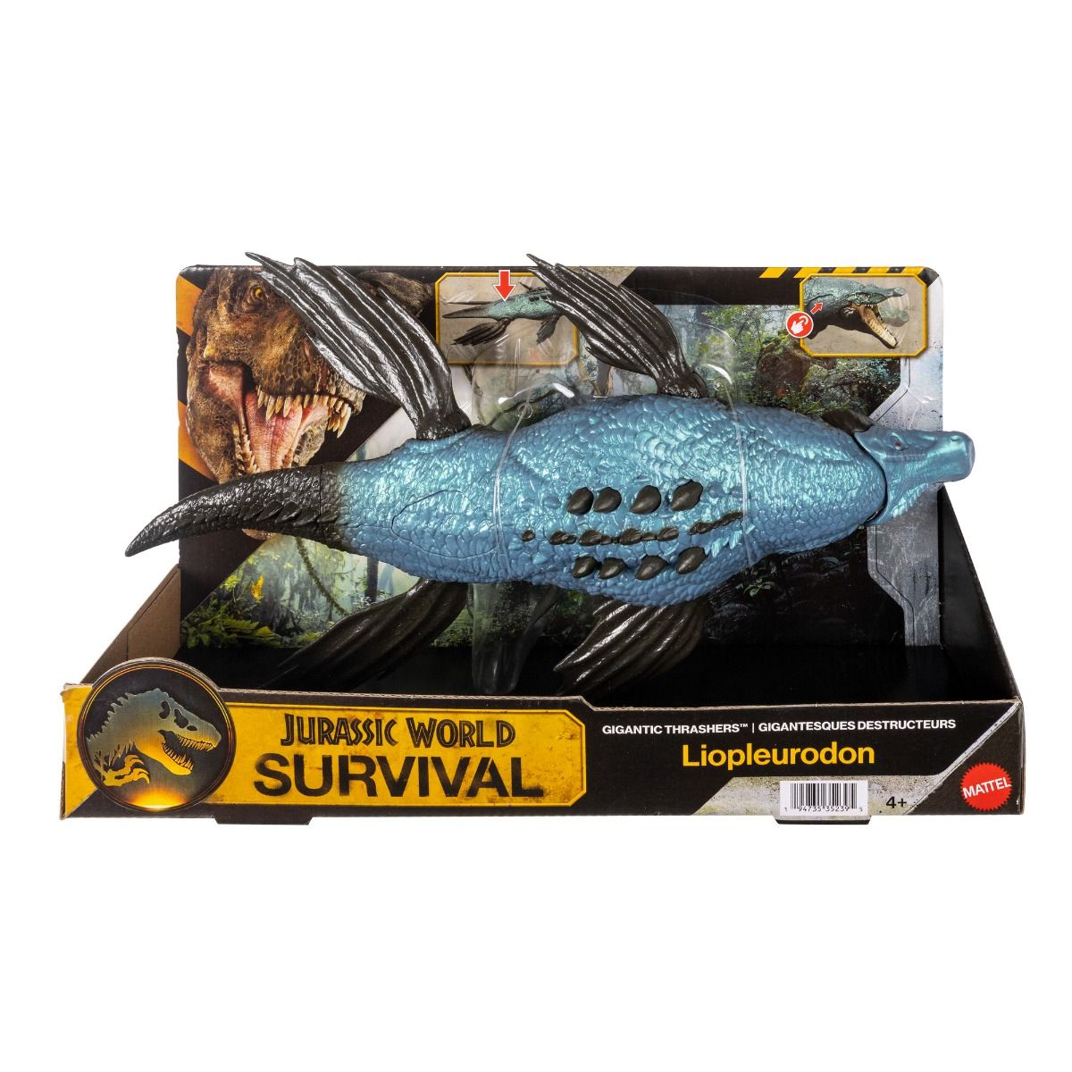 Jurassic World Gigantic Thrashers Liopleurodon – Chomping & Paddling Action Figure