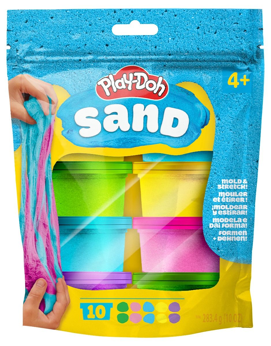 Play-Doh Sand 10 Pack – Colourful Scented Sensory Sand Set