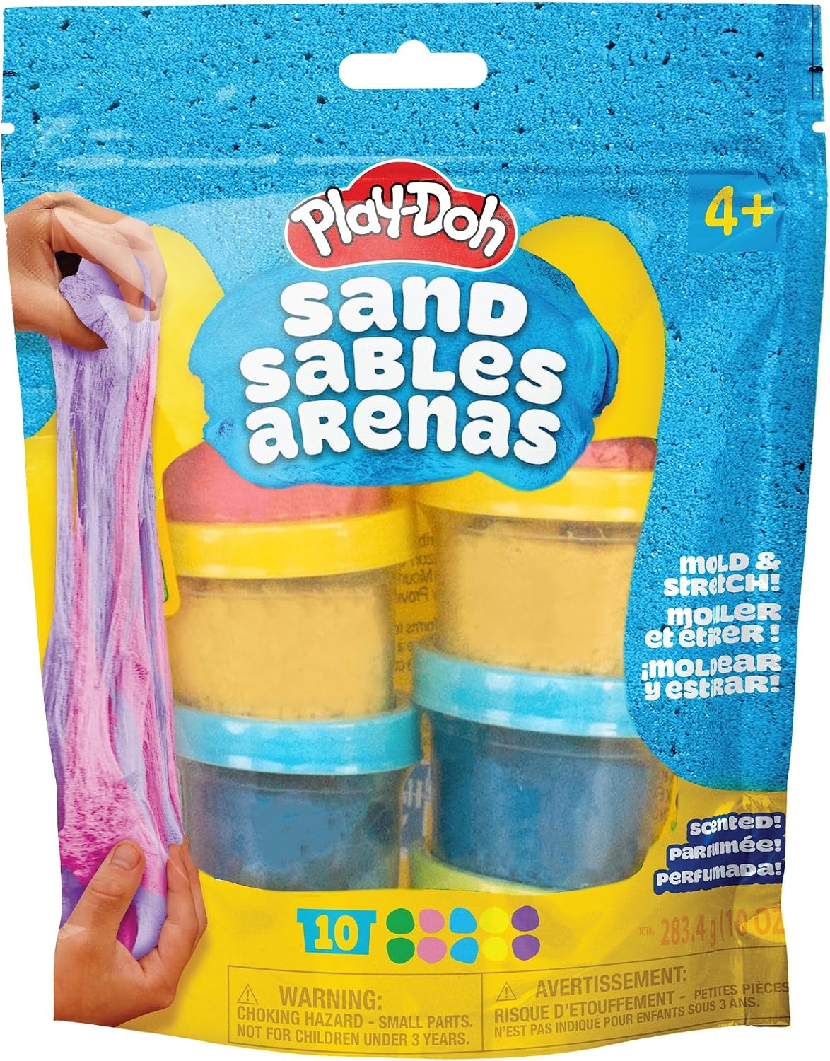 Play-Doh Sand 10 Pack – Colourful Scented Sensory Sand Set
