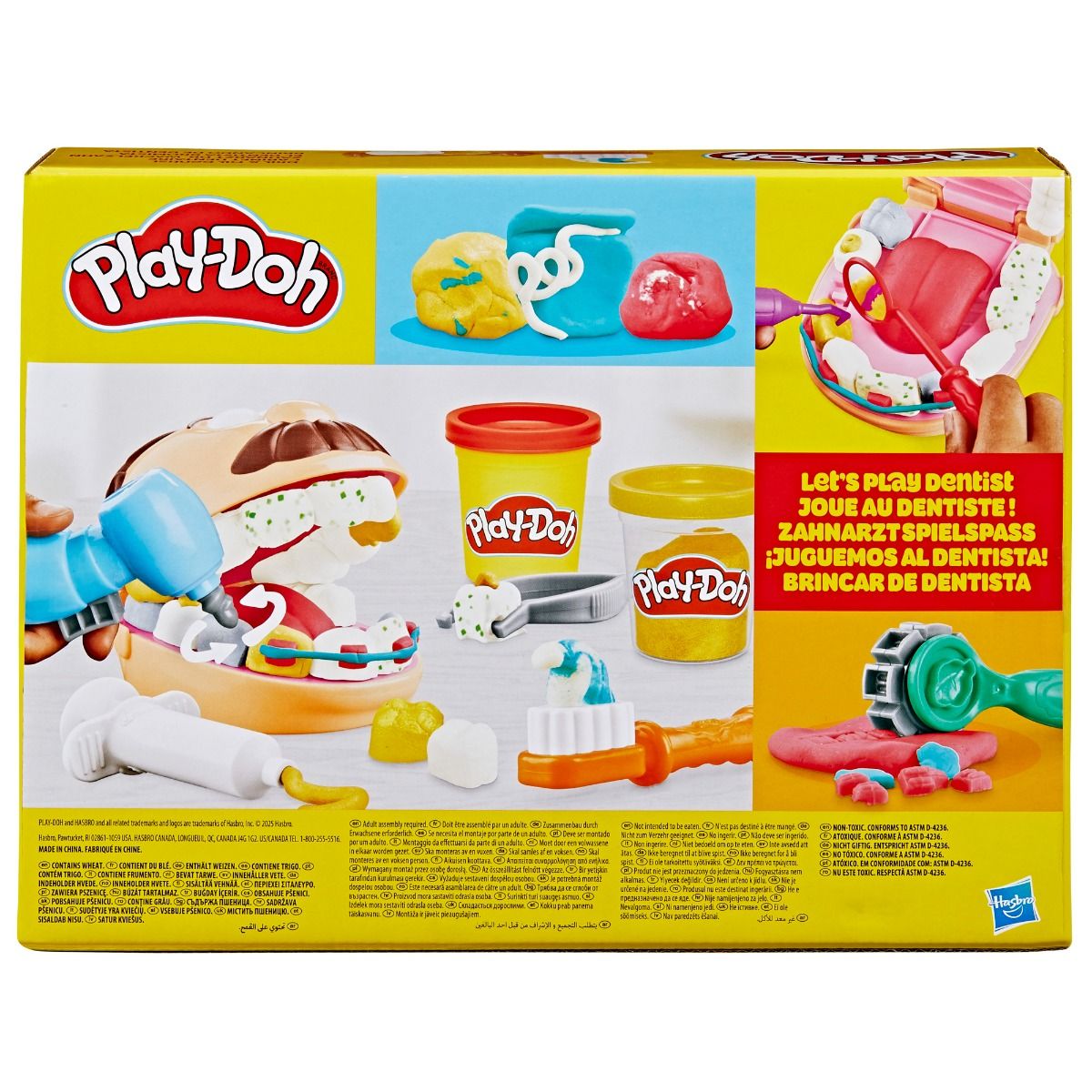 Play-Doh Doctor Drill ‘n Fill Dentist Playset – 10 Dental Tools & 6 Play-Doh Cans