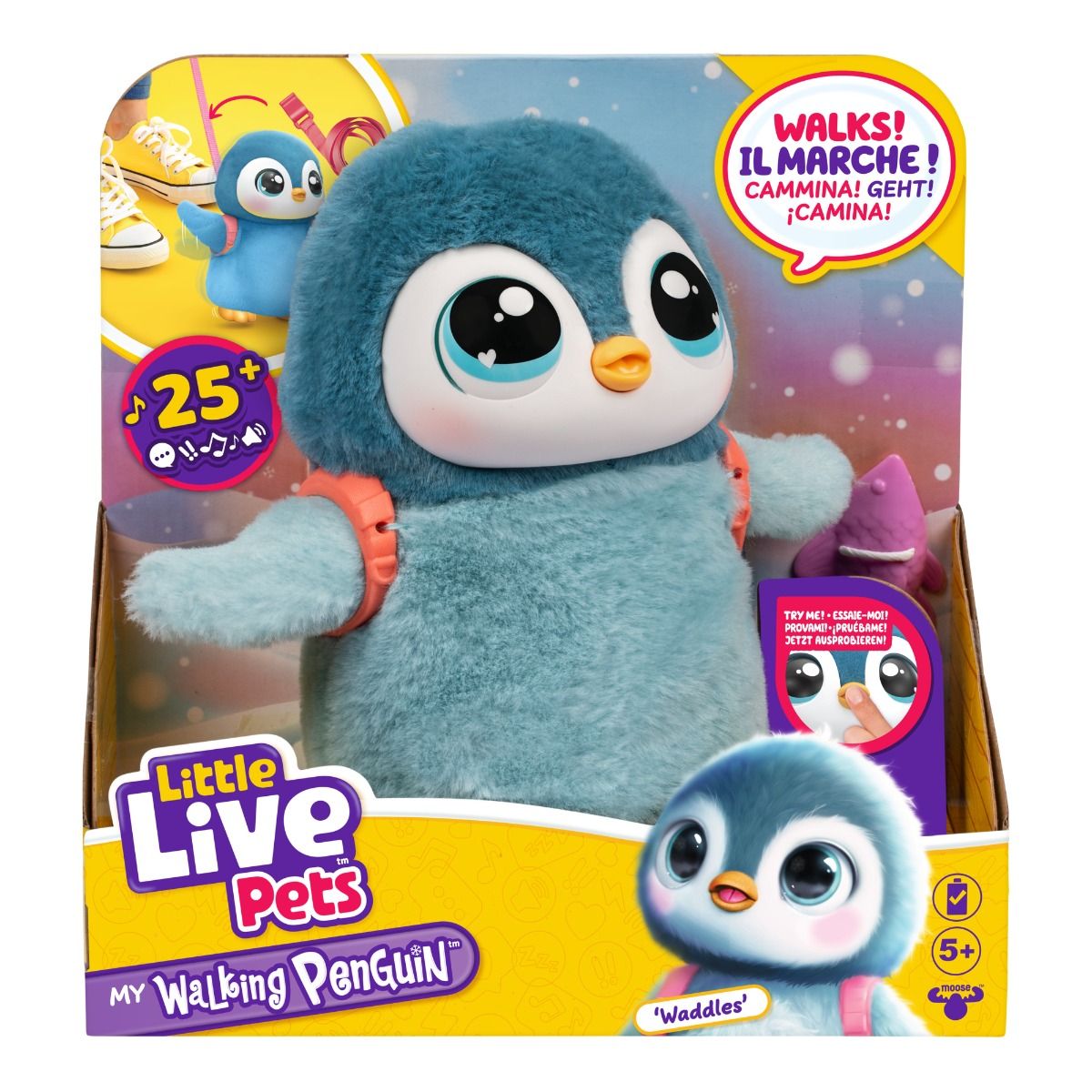 Little Live Pets My Pet Penguin – Waddles Interactive Walking & Dancing Penguin