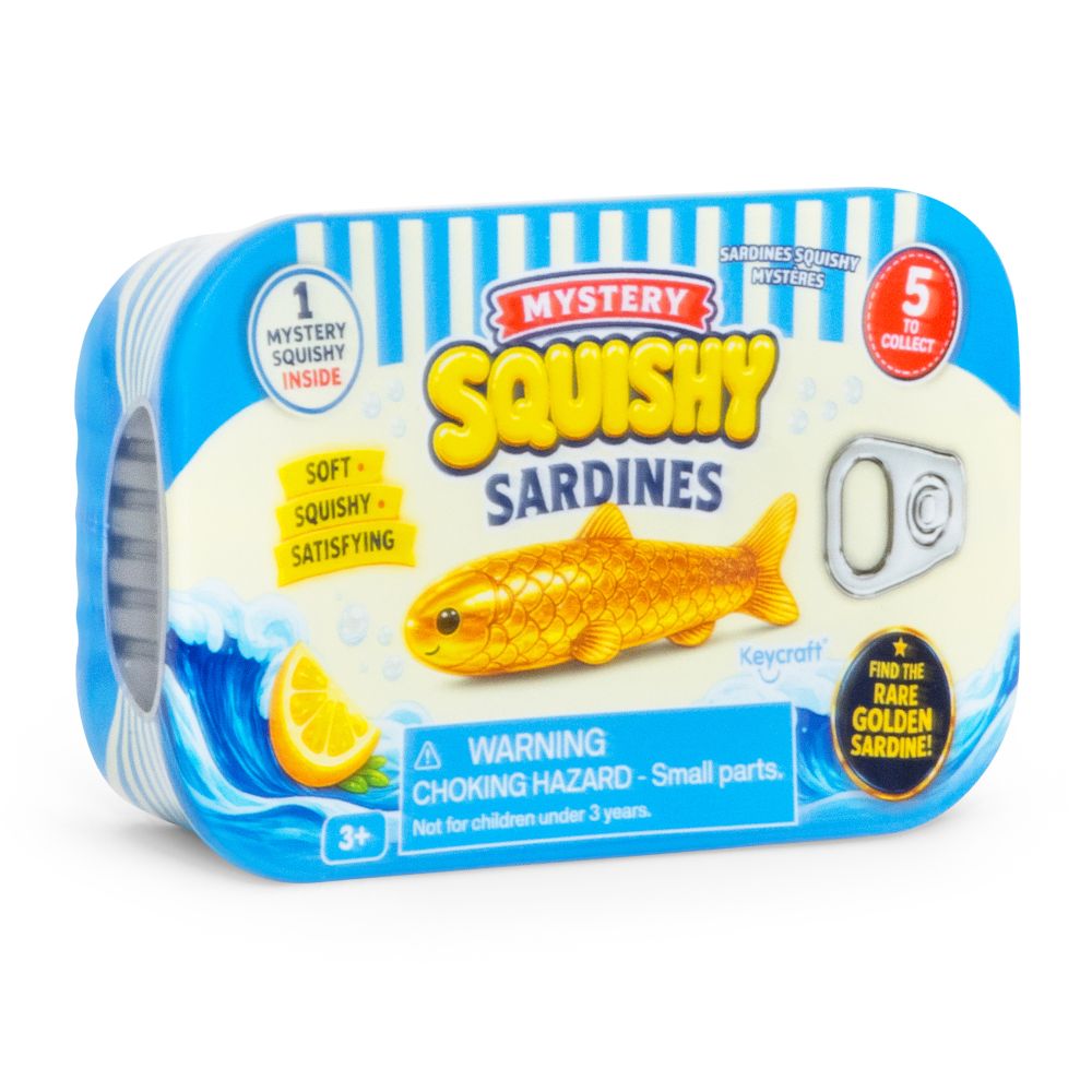 Mystery Squishy Sardines – Collectible Sensory Fidget Toys
