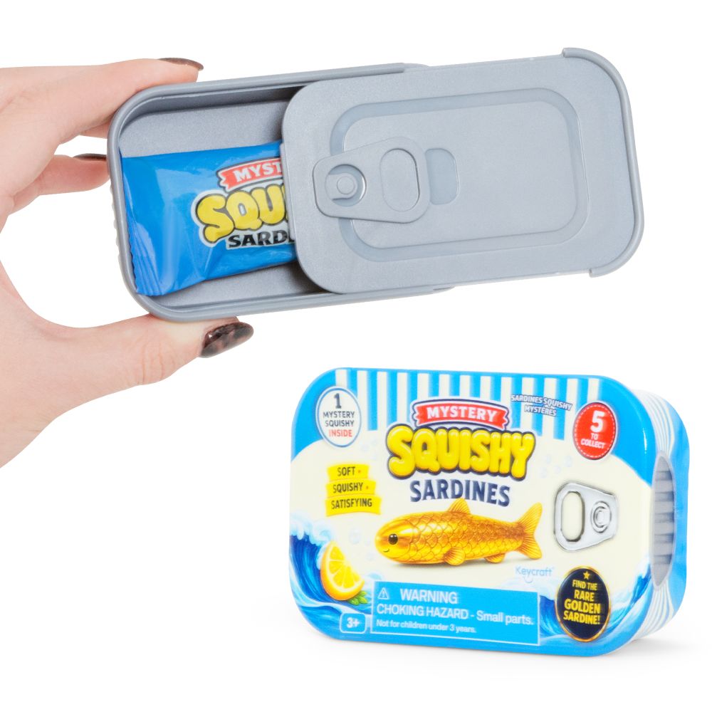 Mystery Squishy Sardines – Collectible Sensory Fidget Toys