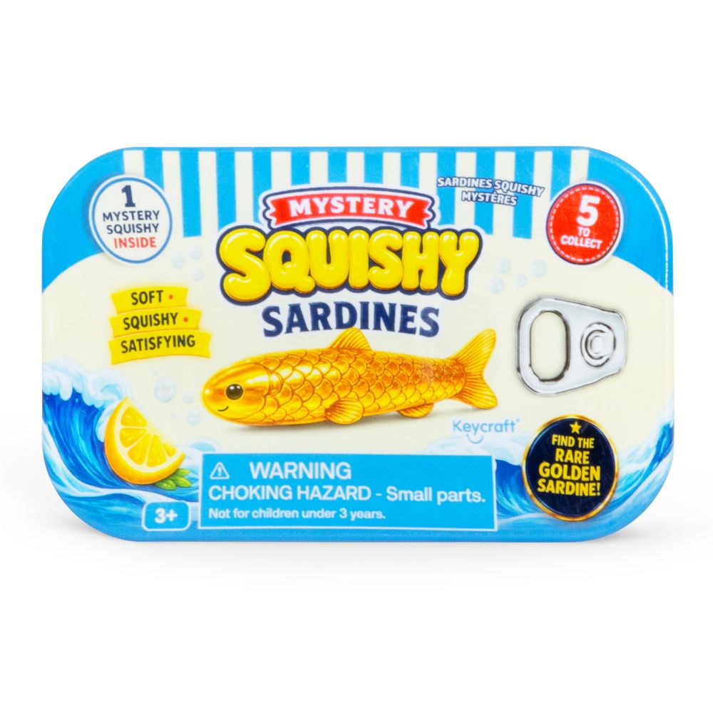 Mystery Squishy Sardines – Collectible Sensory Fidget Toys