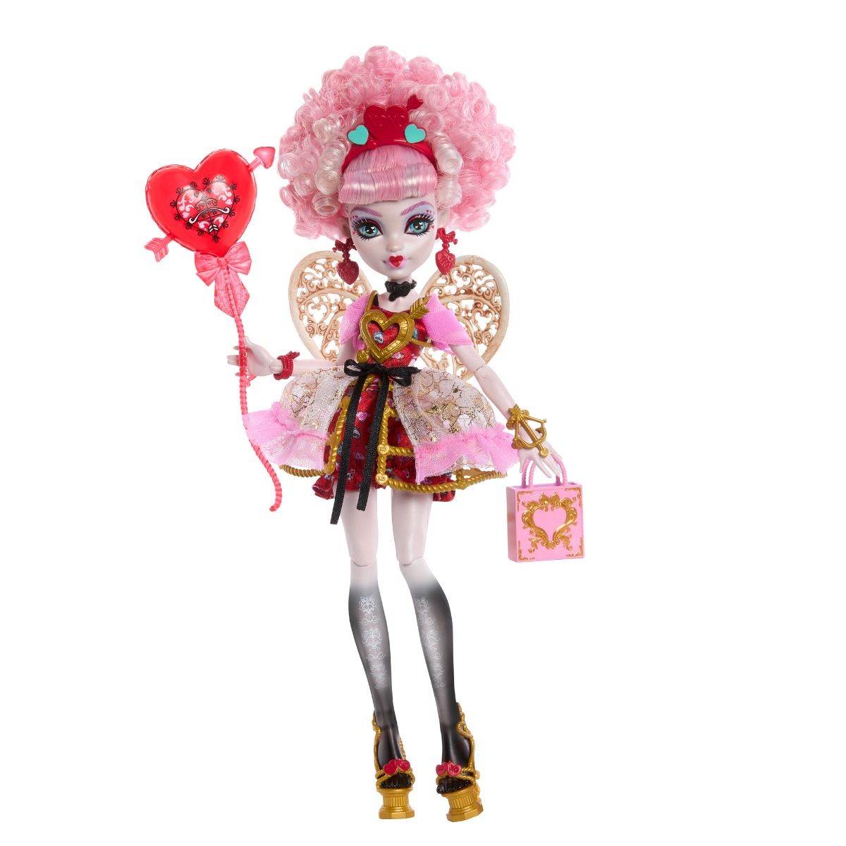 Monster High Scary Sweet Birthday Cupid Asteria Doll – Birthday Party Fashion Doll with Accessories