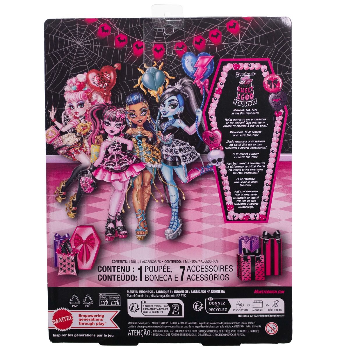 Monster High Scary Sweet Birthday Cupid Asteria Doll – Birthday Party Fashion Doll with Accessories