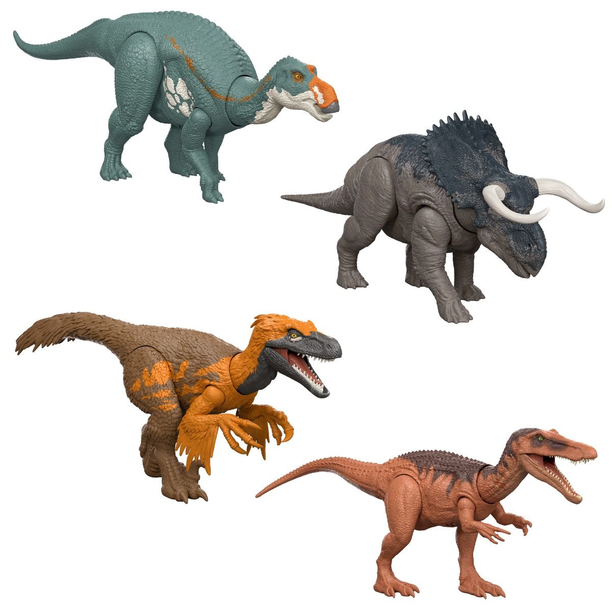Jurassic World Saga Wild Roar Dinosaur Action Figure Assorted – 12-Inch Dinosaur with Roaring Sounds & Attack Action